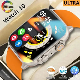 10 Ultra Smart Watch 49mm NFC - Traccia GPS Chiamata Bluetooth - BT Ricarica wireless Smartwatch